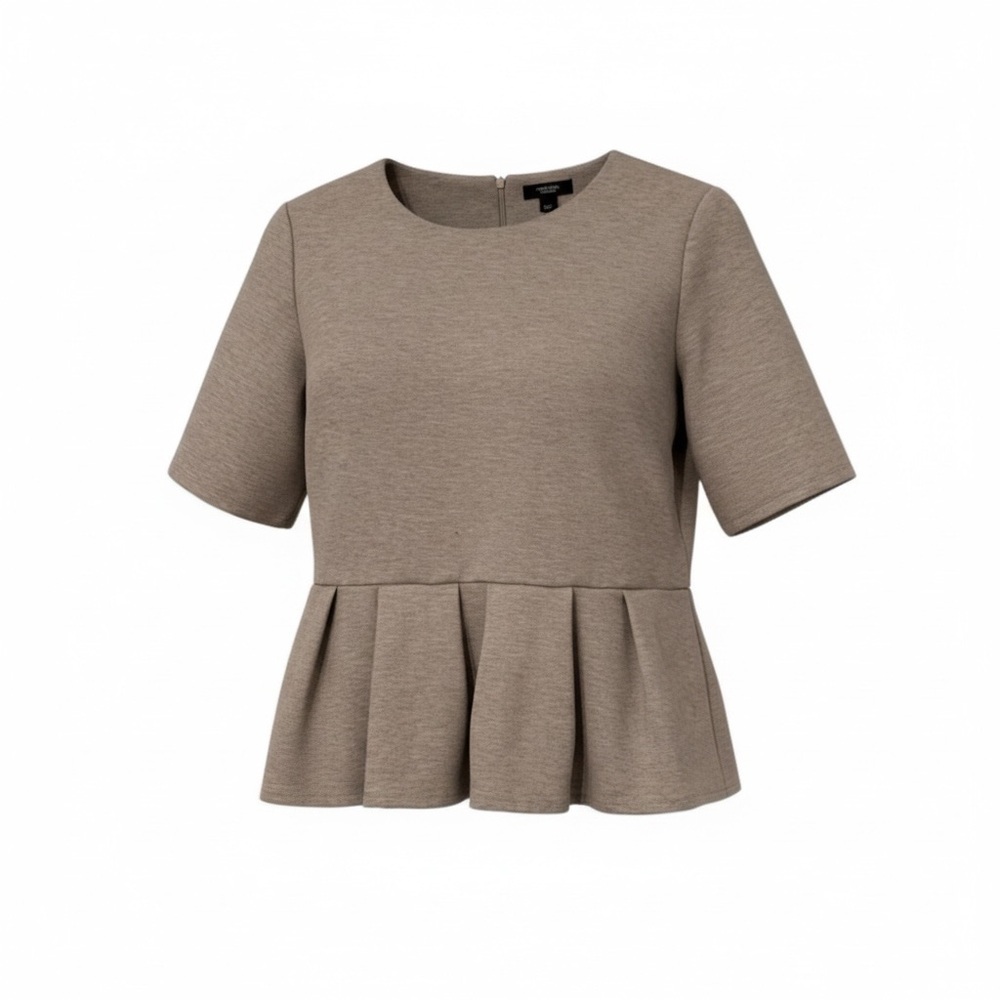 Simply Vera Vera Wang Gray Peplum Top